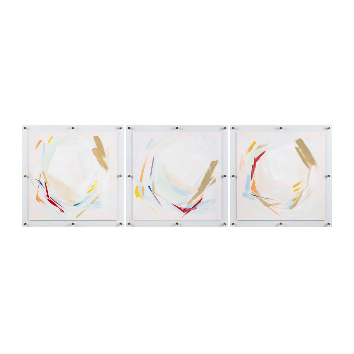 Liveliness Blue/Orange Wall Art by Crestview at Eve Furniture