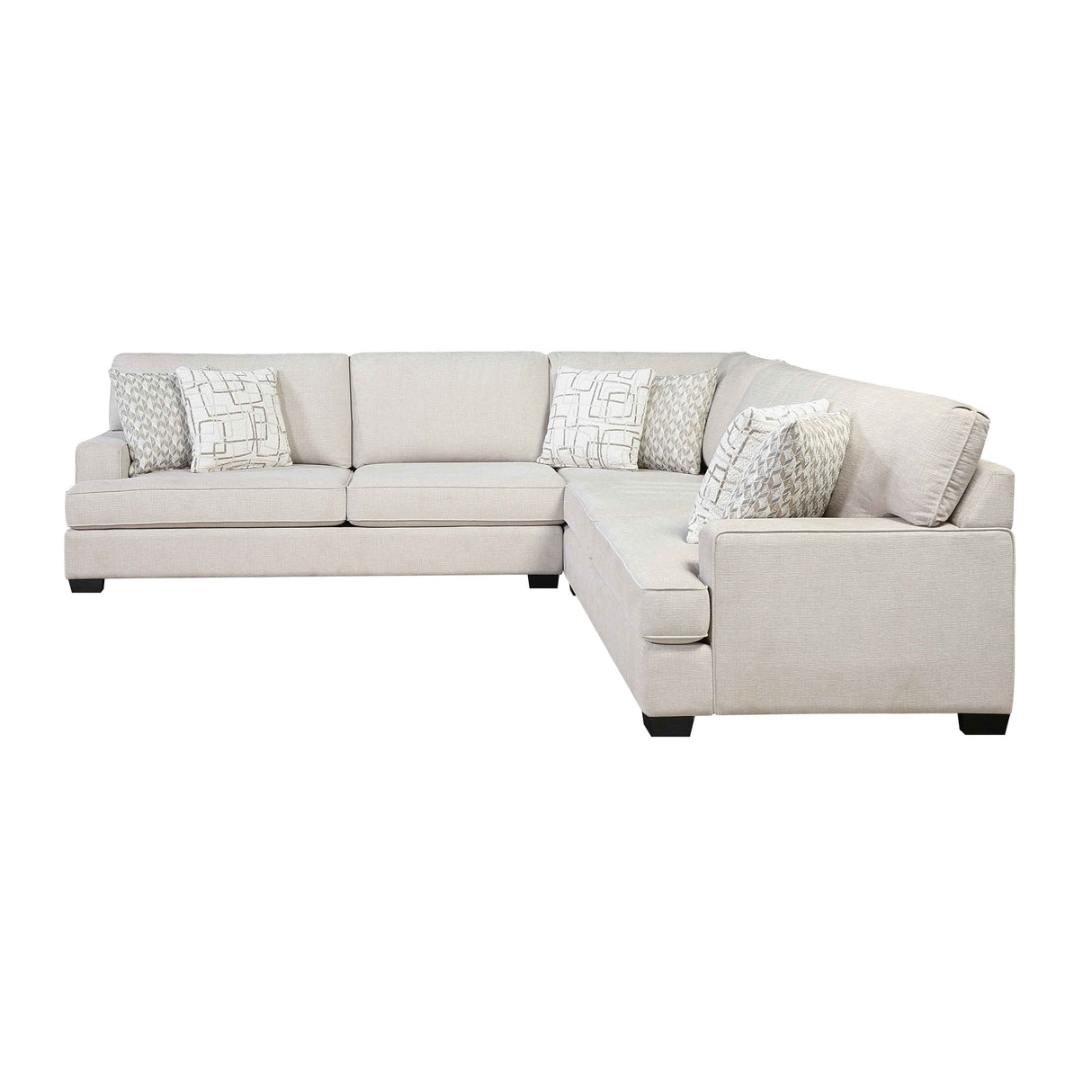 Livia Beige 3-Piece Sectional by Homelegance at Eve Furniture