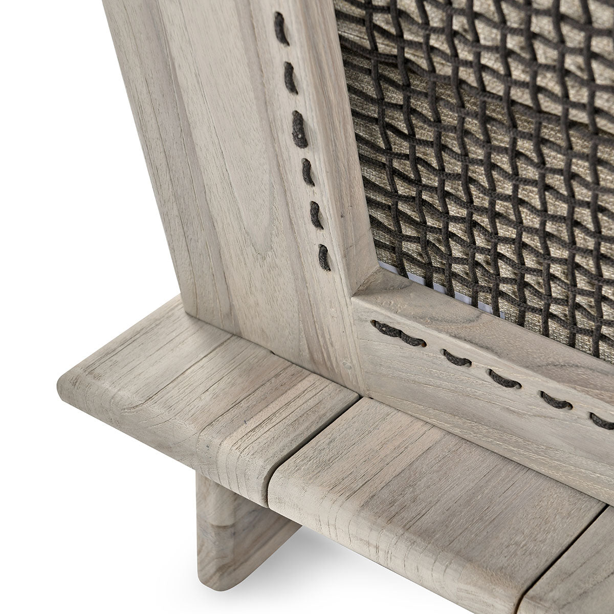 Livia Teak Taupe Outdoor Armless Chair by Classic Home at Eve Furniture