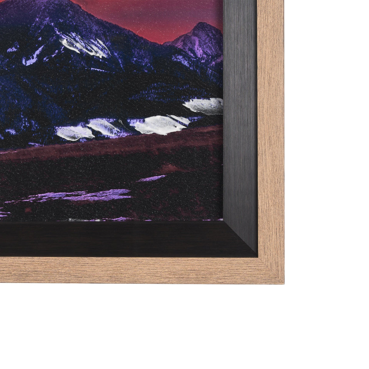Livingston Peak by Gary Blatter a Hand Embelished Textured Framed Photo Art Print Matted under Glass by Mercana at Eve Furniture