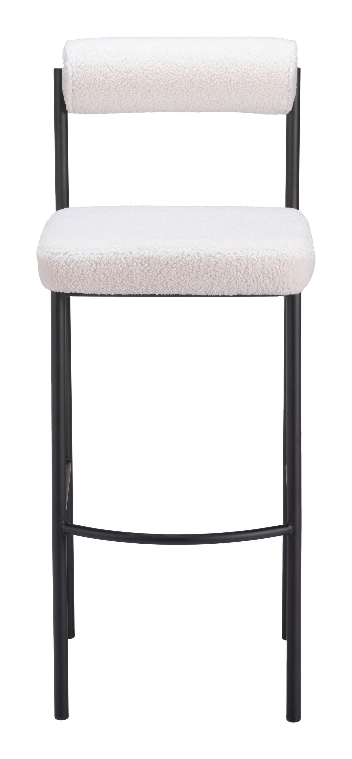 Livorno Ivory Barstool (Set of 2) by Zuomod at Eve Furniture