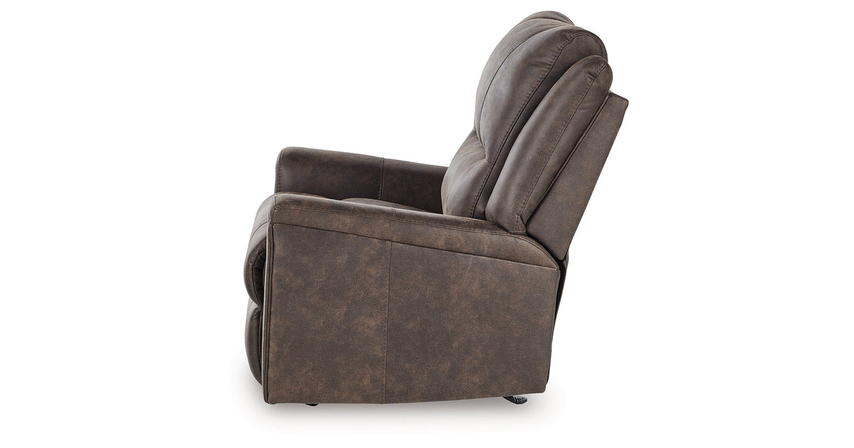 Lixtowel Walnut Recliner by ASHLEY FURNITURE at Eve Furniture