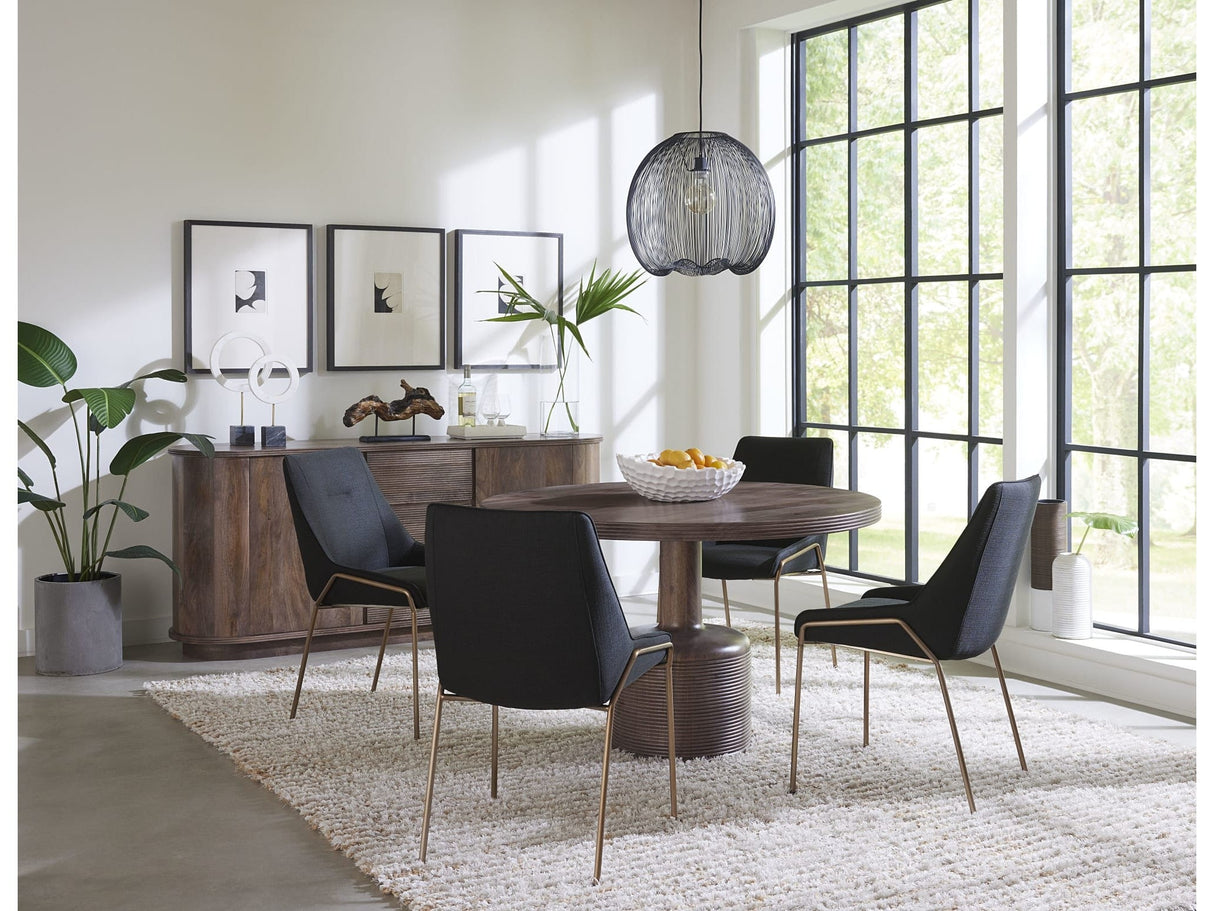 Liyana Natural Tan Solid Wood Round Dining Table by Modus Furniture at Eve Furniture