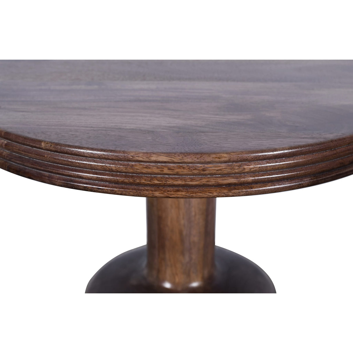Liyana Solid Wood Round End Table in Natural Tan by Modus Furniture at Eve Furniture