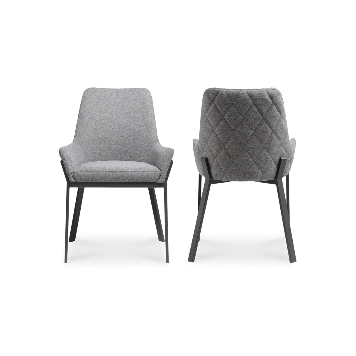 Lloyd Dark Grey Dining Chair (Set of 2) by MOES at Eve Furniture