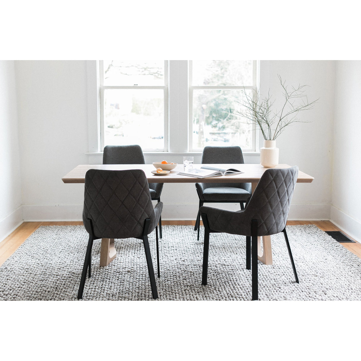 Lloyd Dark Grey Dining Chair (Set of 2) by Moe's Home at Eve Furniture