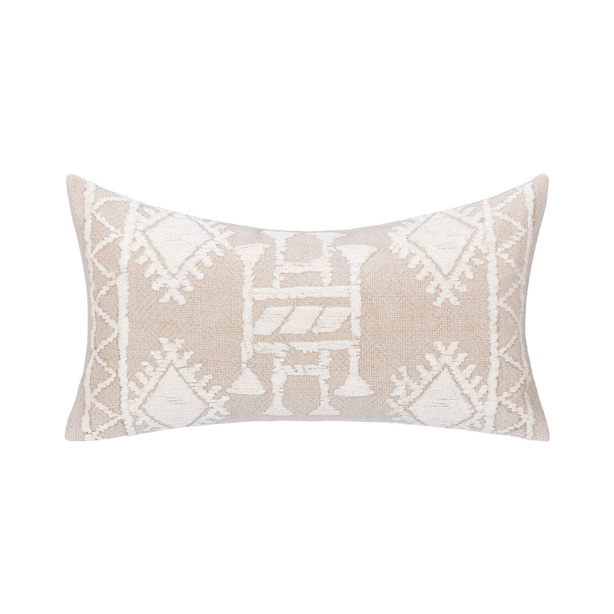 LN Abbey Mocha Cream/Ivory 14x26 Throw Pillow (Set of 2) by Classic Home at Eve Furniture