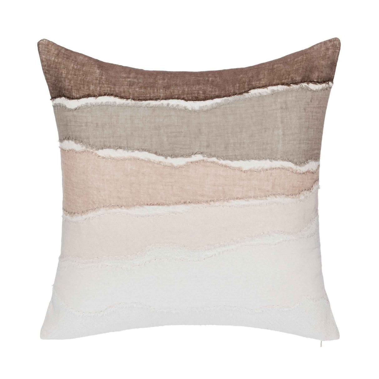 LN Bikram Ivory/Mocha Cream 22x22 Throw Pillow (Set of 2) by Classic Home at Eve Furniture