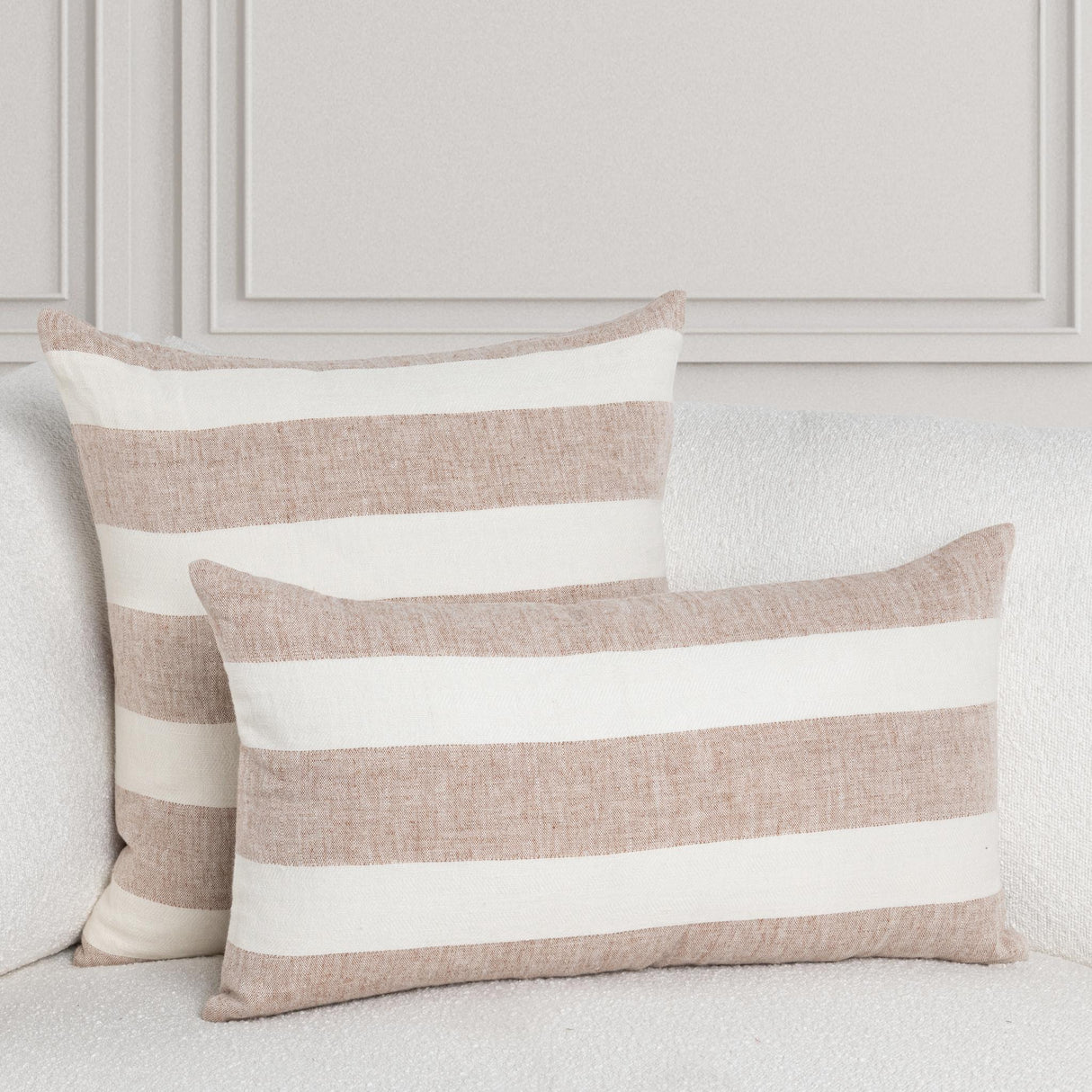 LN Eleanor Natural/Ivory 14x26 Throw Pillow (Set of 2) by Classic Home at Eve Furniture
