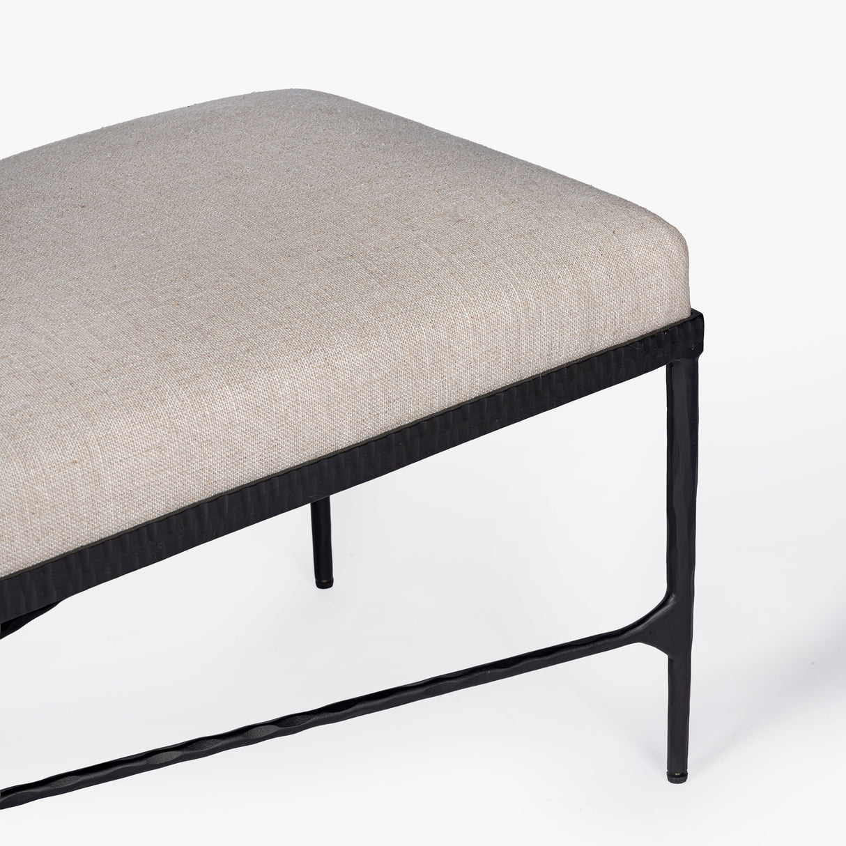 Loam Hammered Bench by Co.House Designs at Eve Furniture