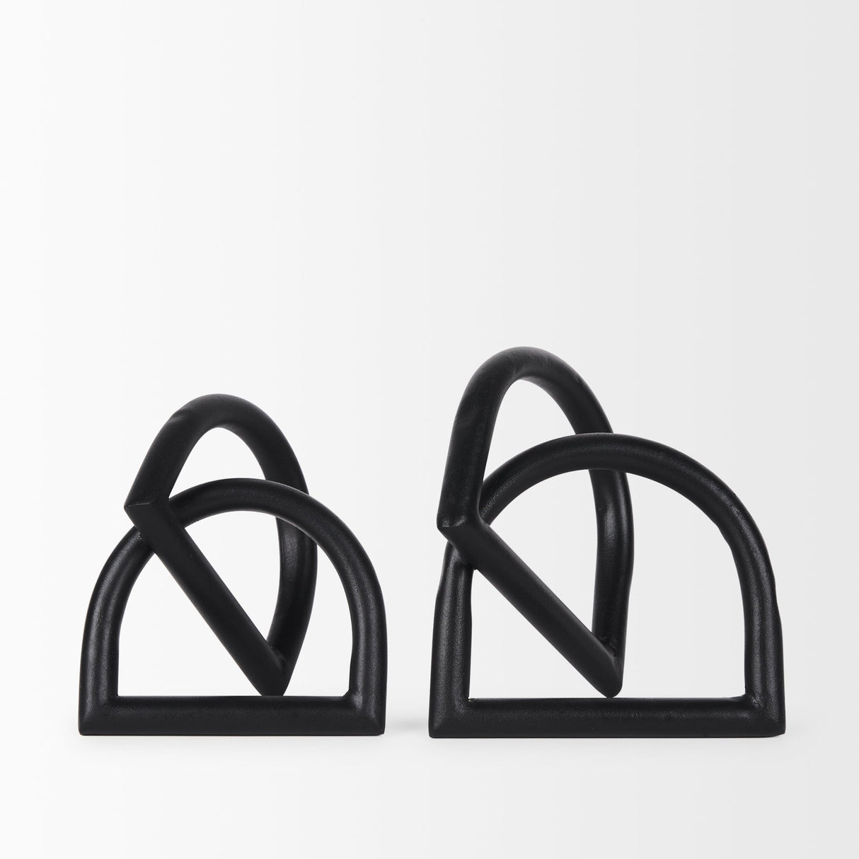 Locke Large Matte Black Metal Decorative Object by Mercana at Eve Furniture