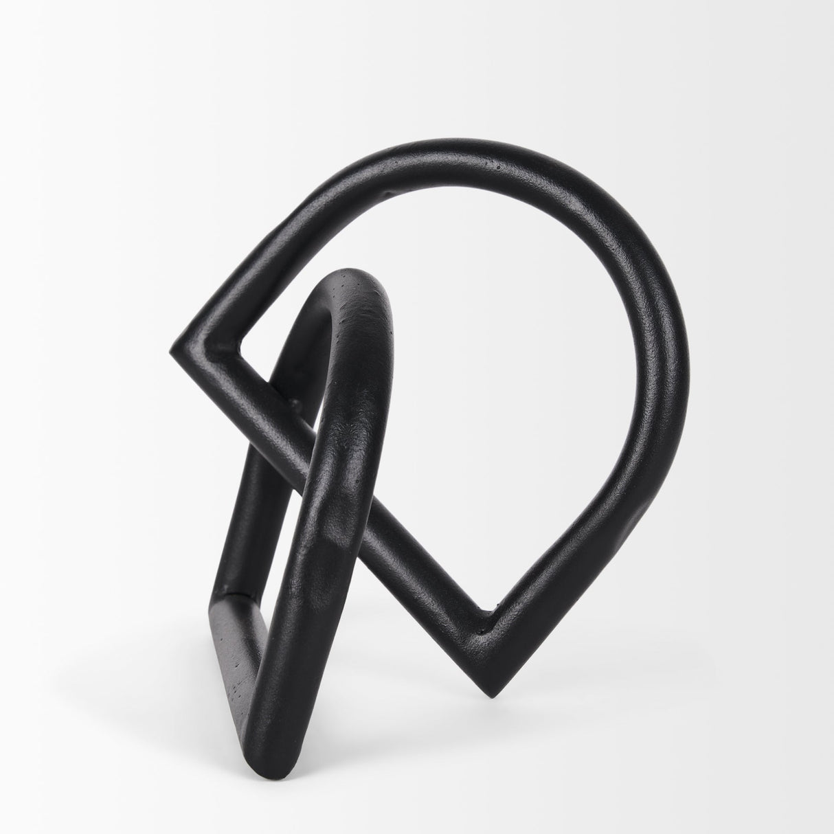 Locke Large Matte Black Metal Decorative Object by Mercana at Eve Furniture
