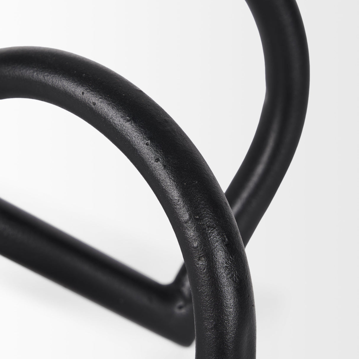 Locke Large Matte Black Metal Decorative Object by Mercana at Eve Furniture