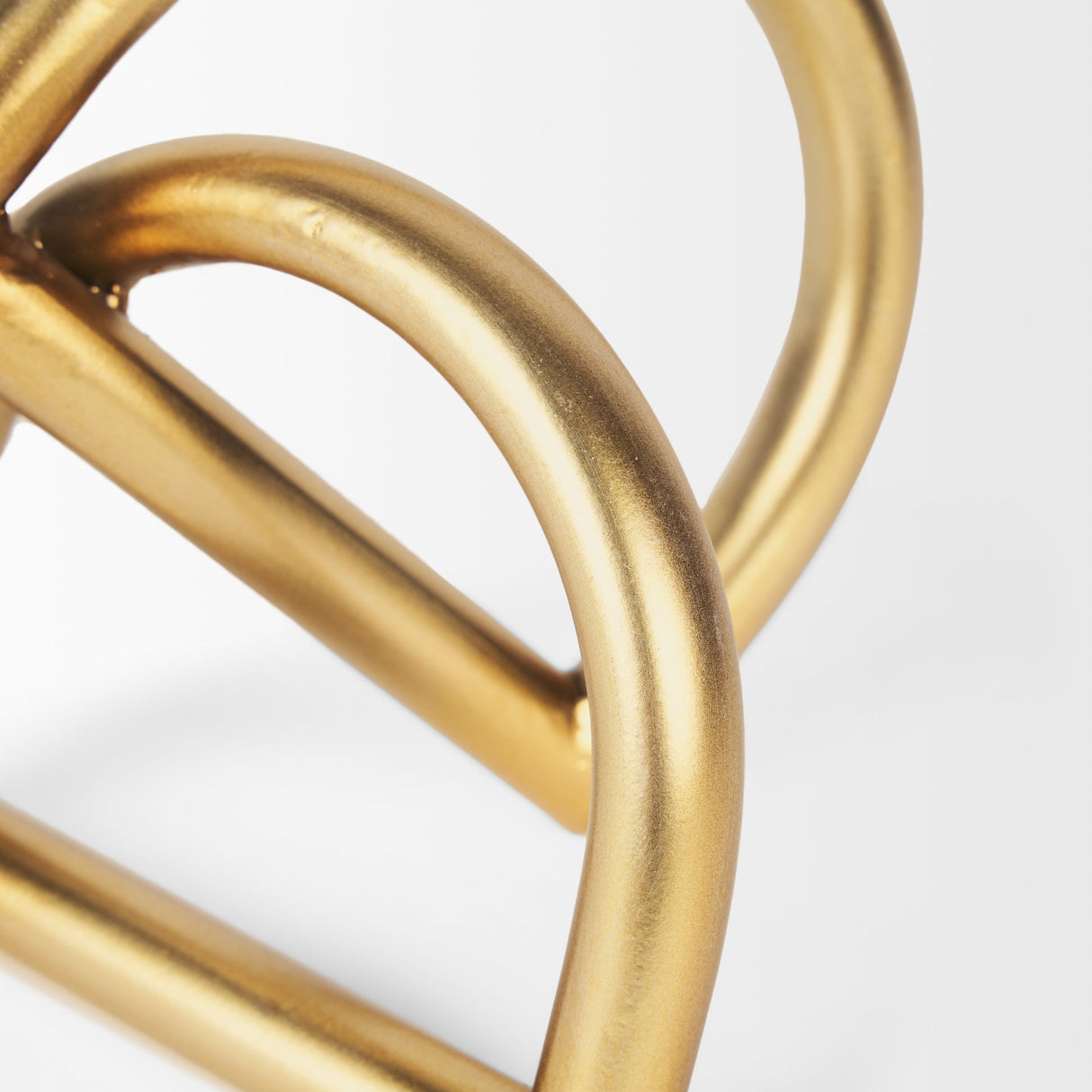 Locke Small Matte Gold Metal Decorative Object by Mercana at Eve Furniture