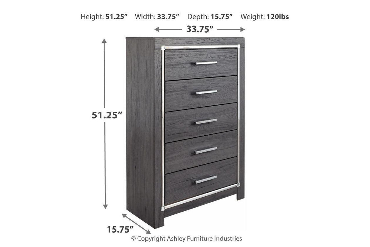 Lodanna Gray Chest of Drawers by Ashley at Eve Furniture