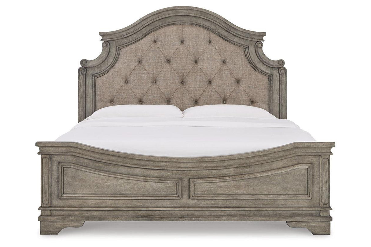 Lodenbay Antique Gray King Panel Bed by Ashley at Eve Furniture