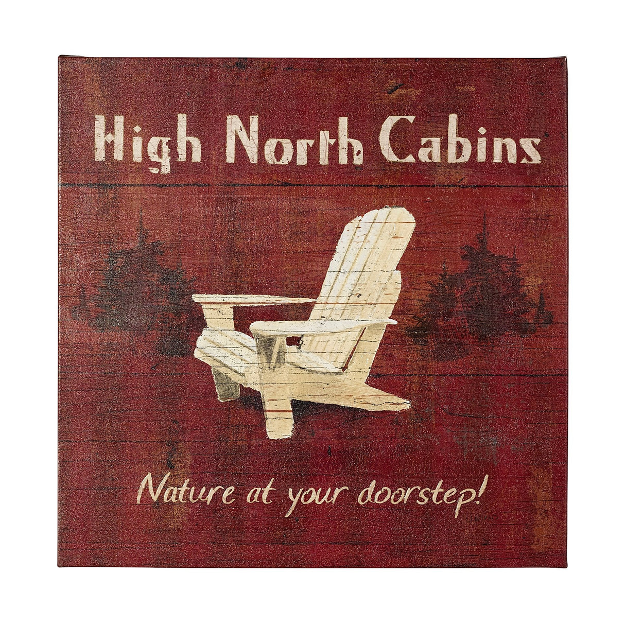 Lodge Signs II by James Wiens a Hand Embellished Textured Canvas by Mercana at Eve Furniture