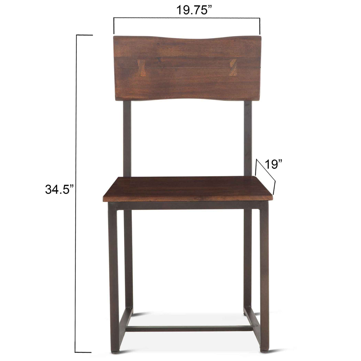 Loft 18" Dining Chair in Walnut by Home Trends & Design at Eve Furniture