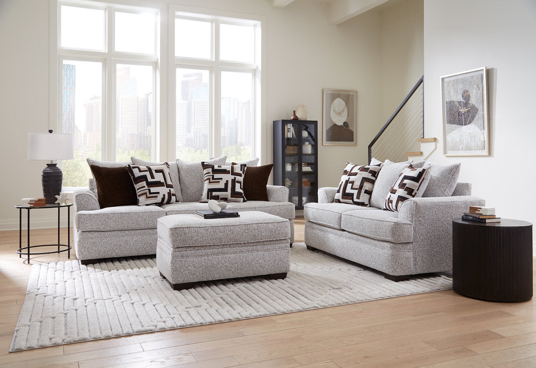 Loft Cognac Sofa & Loveseat by Happy Homes at Eve Furniture