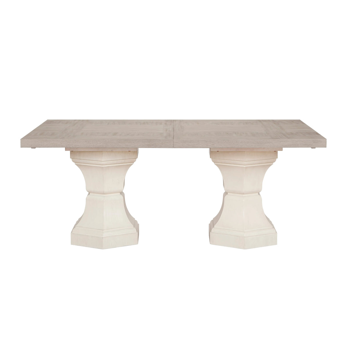 Lofton Light Gray/Ivory Extendable Dining Set by Homelegance at Eve Furniture