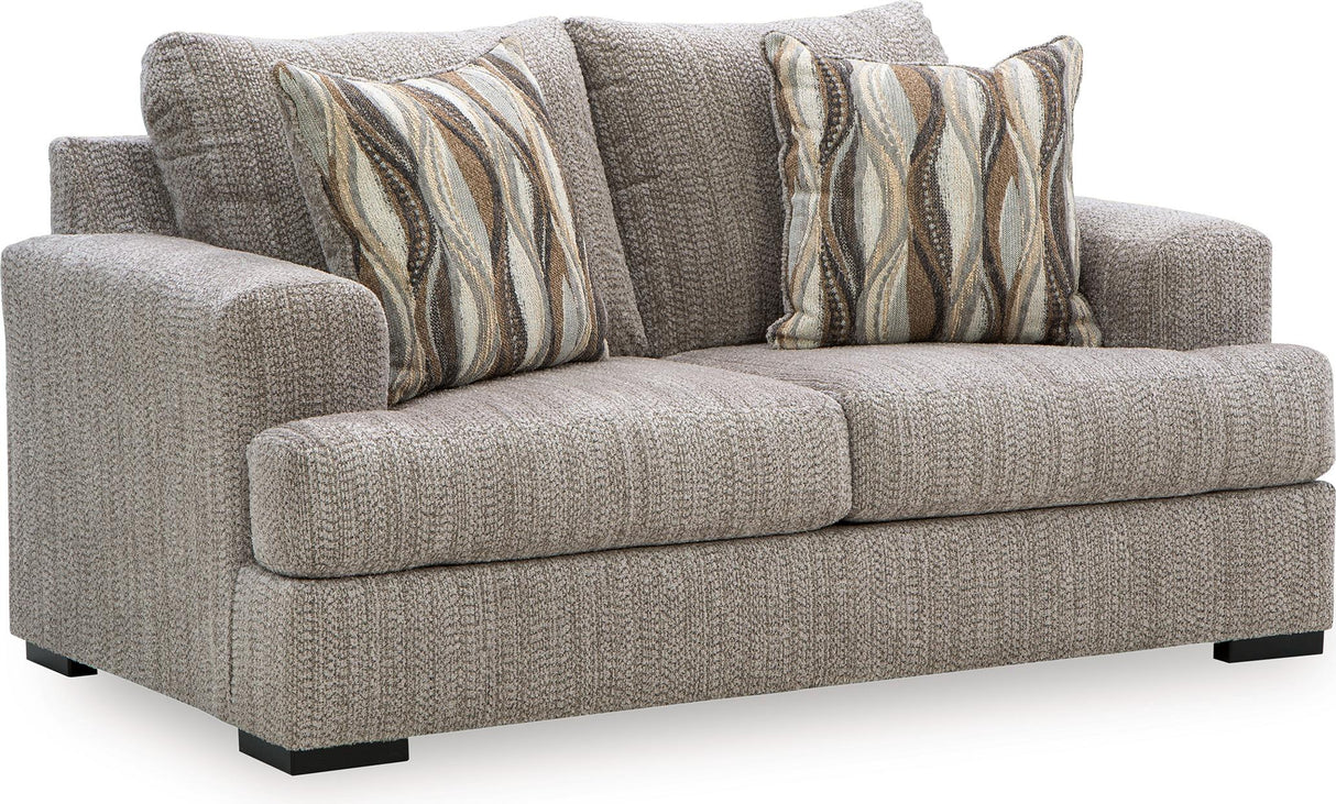 Lofwood Fossil Loveseat by Ashley at Eve Furniture