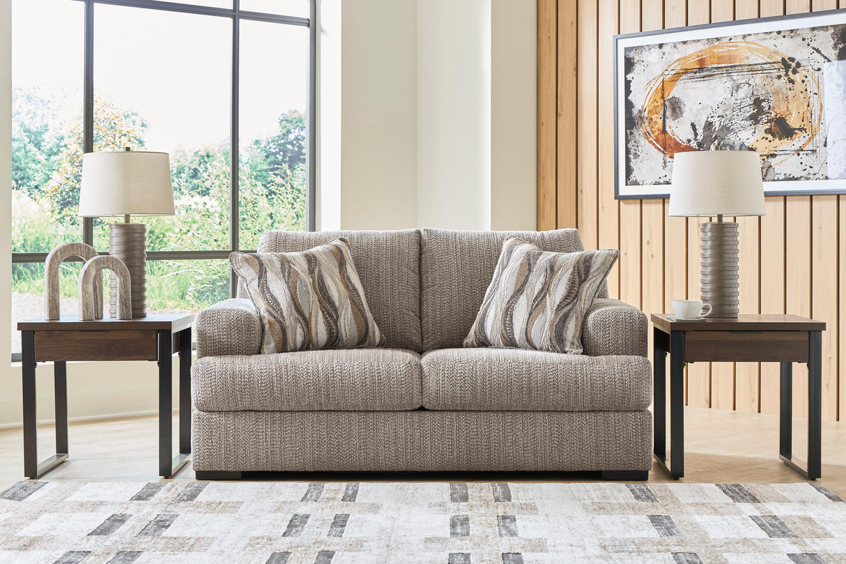 Lofwood Fossil Loveseat by Ashley at Eve Furniture