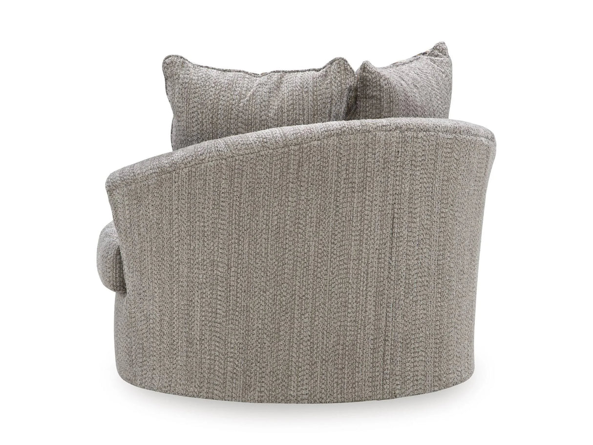 Lofwood Fossil Swivel Accent Chair by Ashley at Eve Furniture