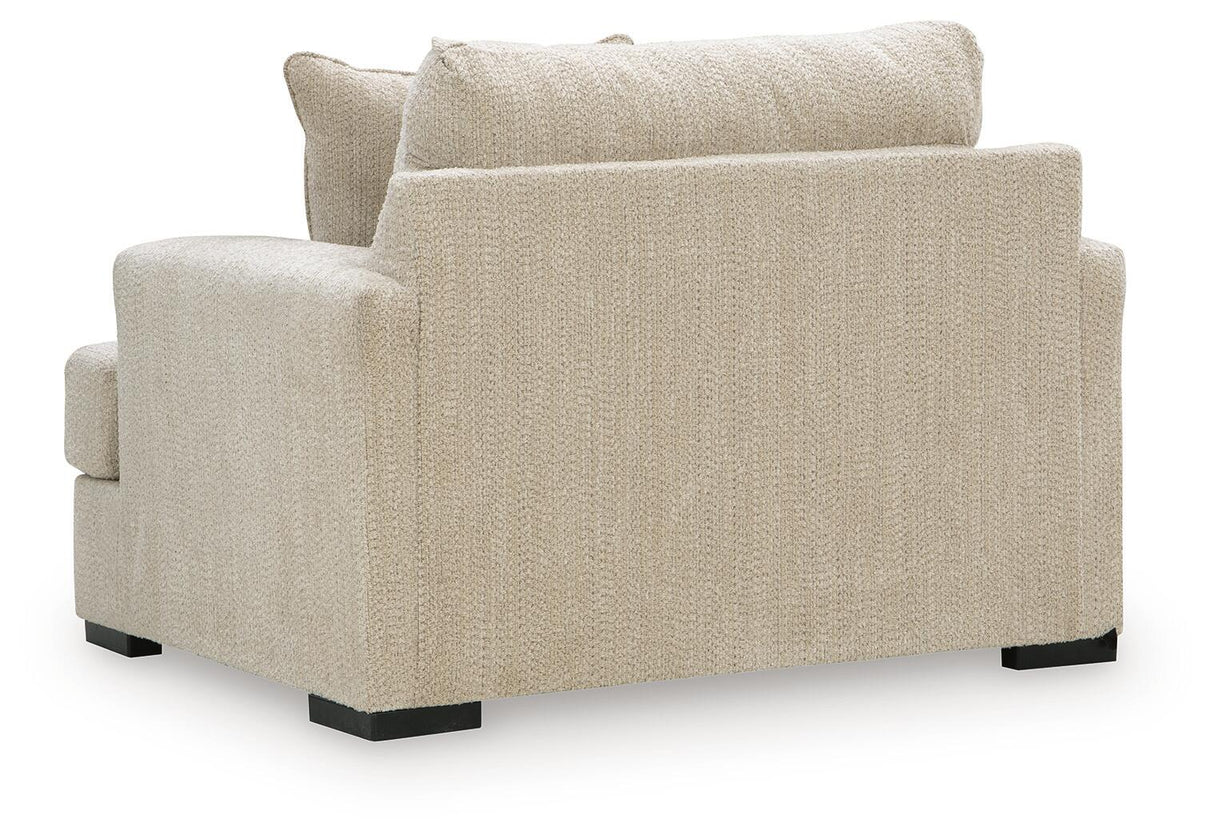 Lofwood Oatmeal Chair and a Half by Ashley at Eve Furniture