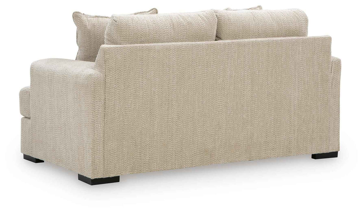 Lofwood Oatmeal Loveseat by Ashley at Eve Furniture