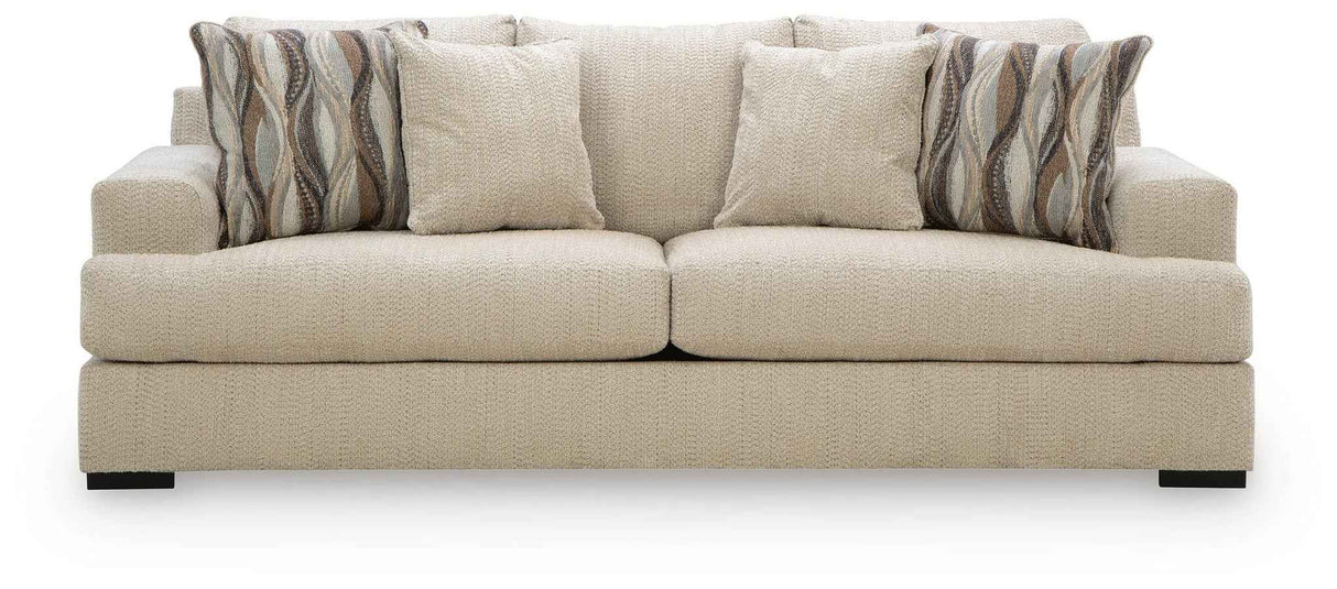Lofwood Oatmeal Sofa by Ashley at Eve Furniture