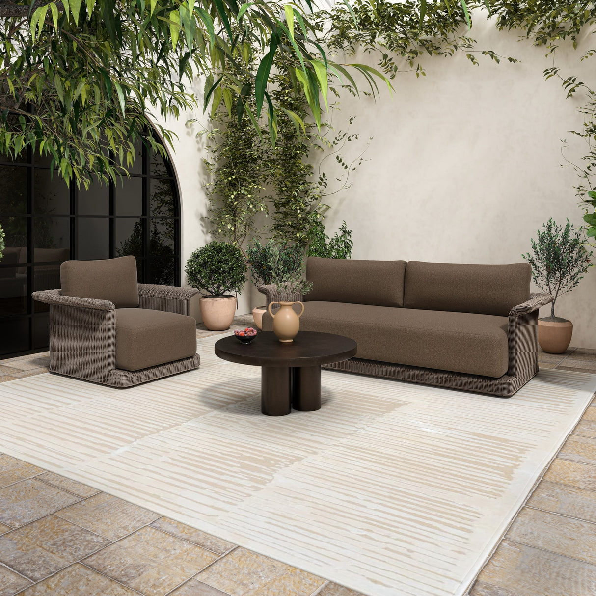 Logan Black Outdoor Coffee table by Moe's Home at Eve Furniture