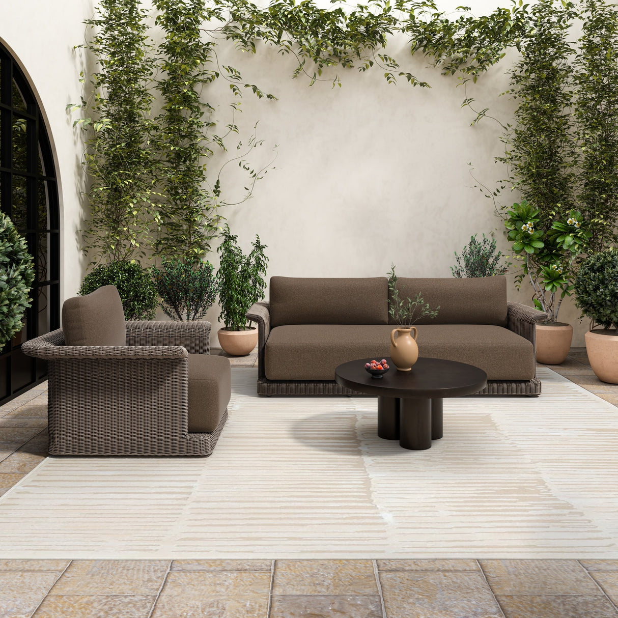 Logan Black Outdoor Coffee table by Moe's Home at Eve Furniture