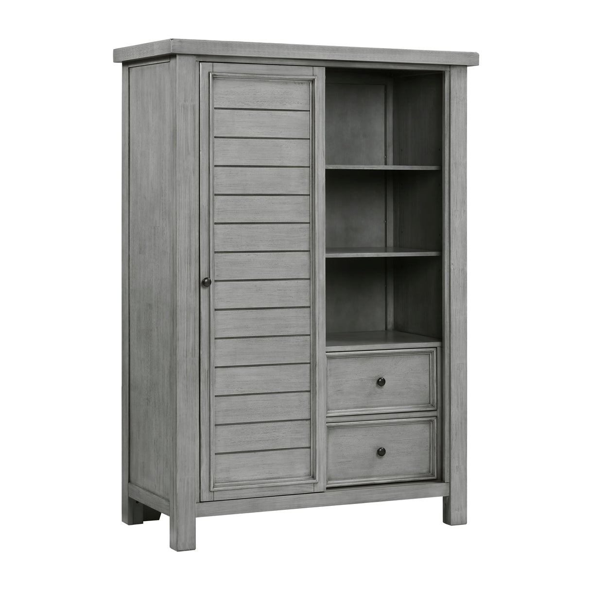 Logandale Antique Gray Wardrobe Chest by Homelegance at Eve Furniture