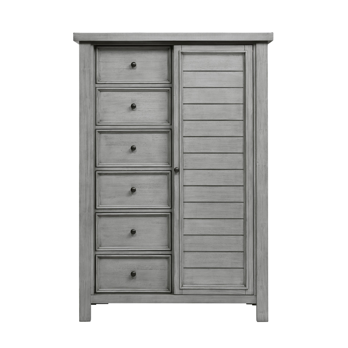 Logandale Antique Gray Wardrobe Chest by Homelegance at Eve Furniture