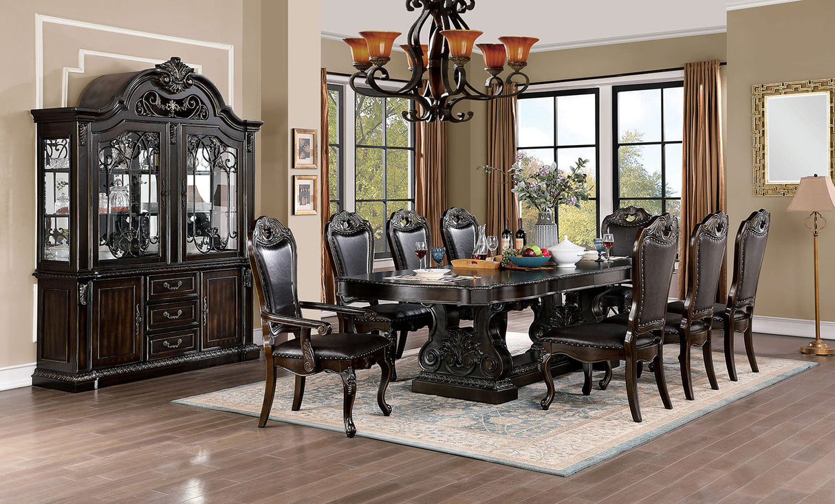 Lombardy Walnut Dining Table by Furniture of America at Eve Furniture