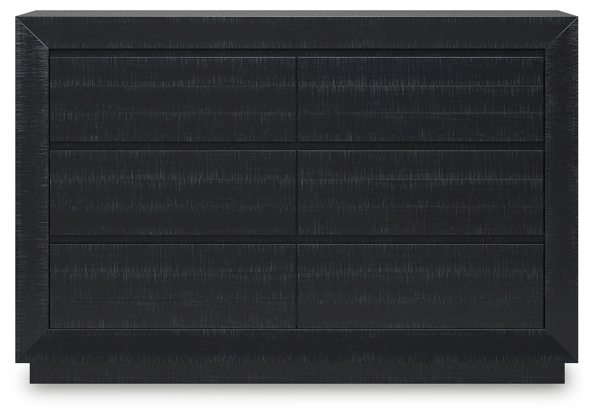 Londer Black Dresser by Ashley at Eve Furniture