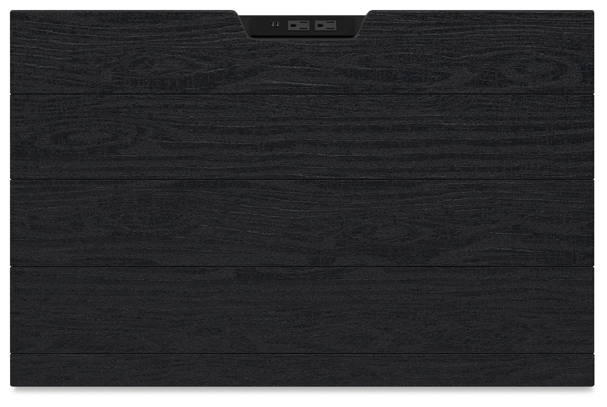 Londer Black Nightstand by Ashley at Eve Furniture