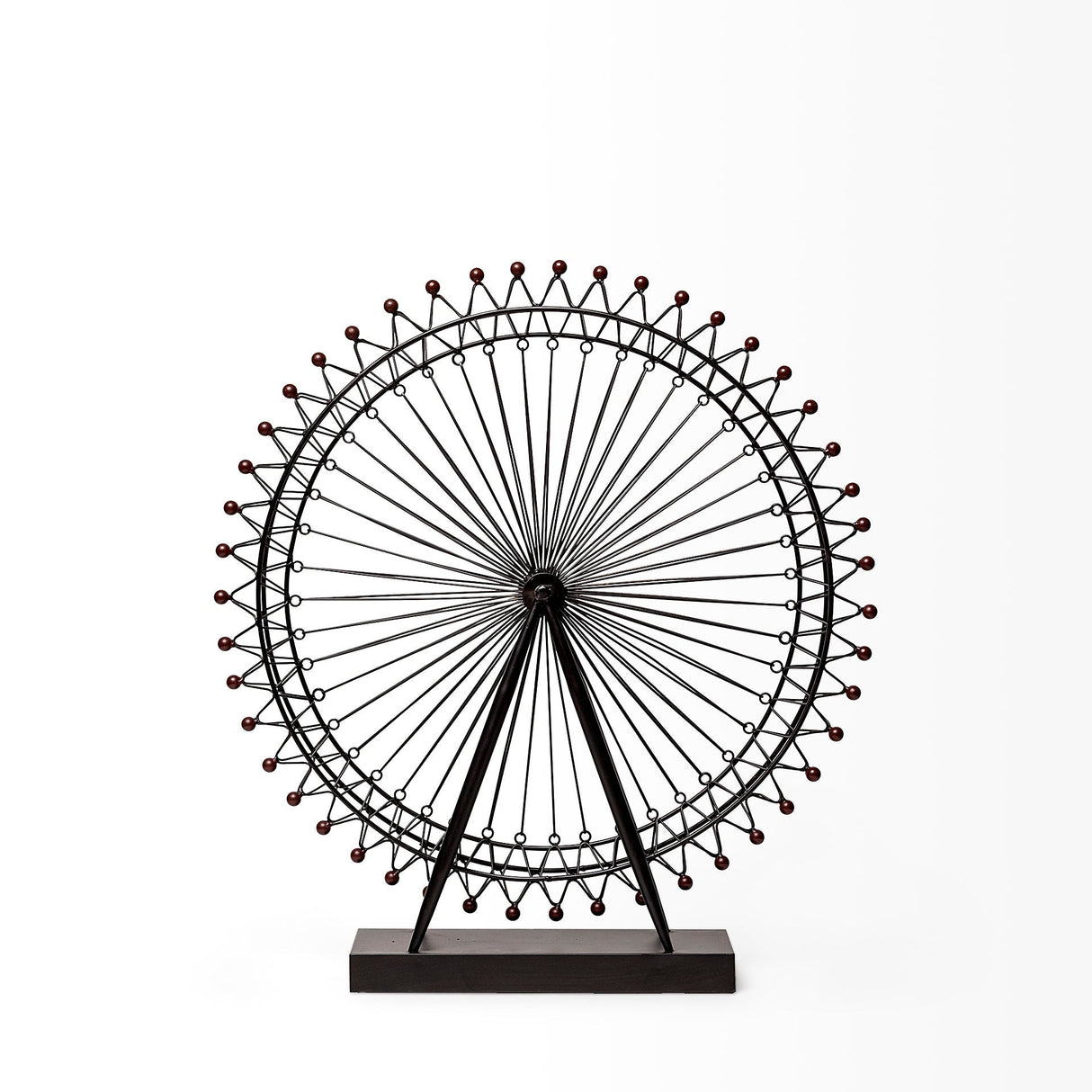 London Eye 3L x 25W Black Metal London Eye Replica by Mercana at Eve Furniture