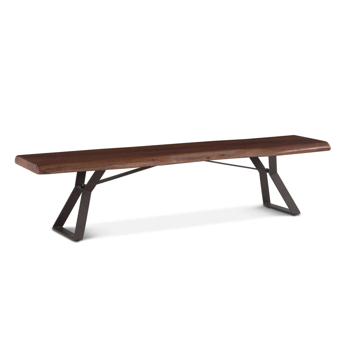 London Loft 90" Bench in Walnut by Home Trends & Design at Eve Furniture
