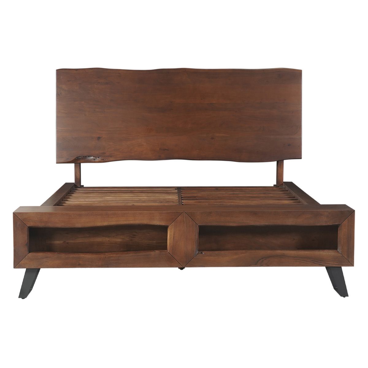 London Loft King Bed in Walnut by Home Trends & Design at Eve Furniture