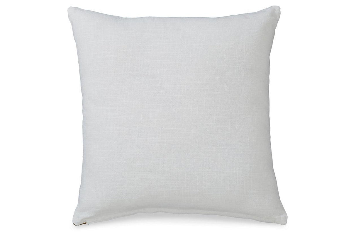 Longsum Black/White/Honey Pillow by Ashley at Eve Furniture