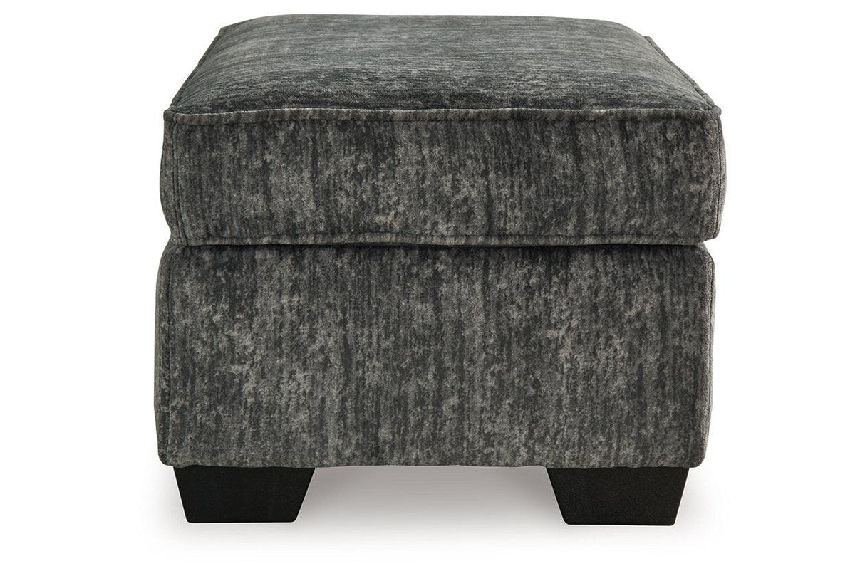 Lonoke Gunmetal Sofa, Loveseat, Oversized Chair and Ottoman by Ashley at Eve Furniture