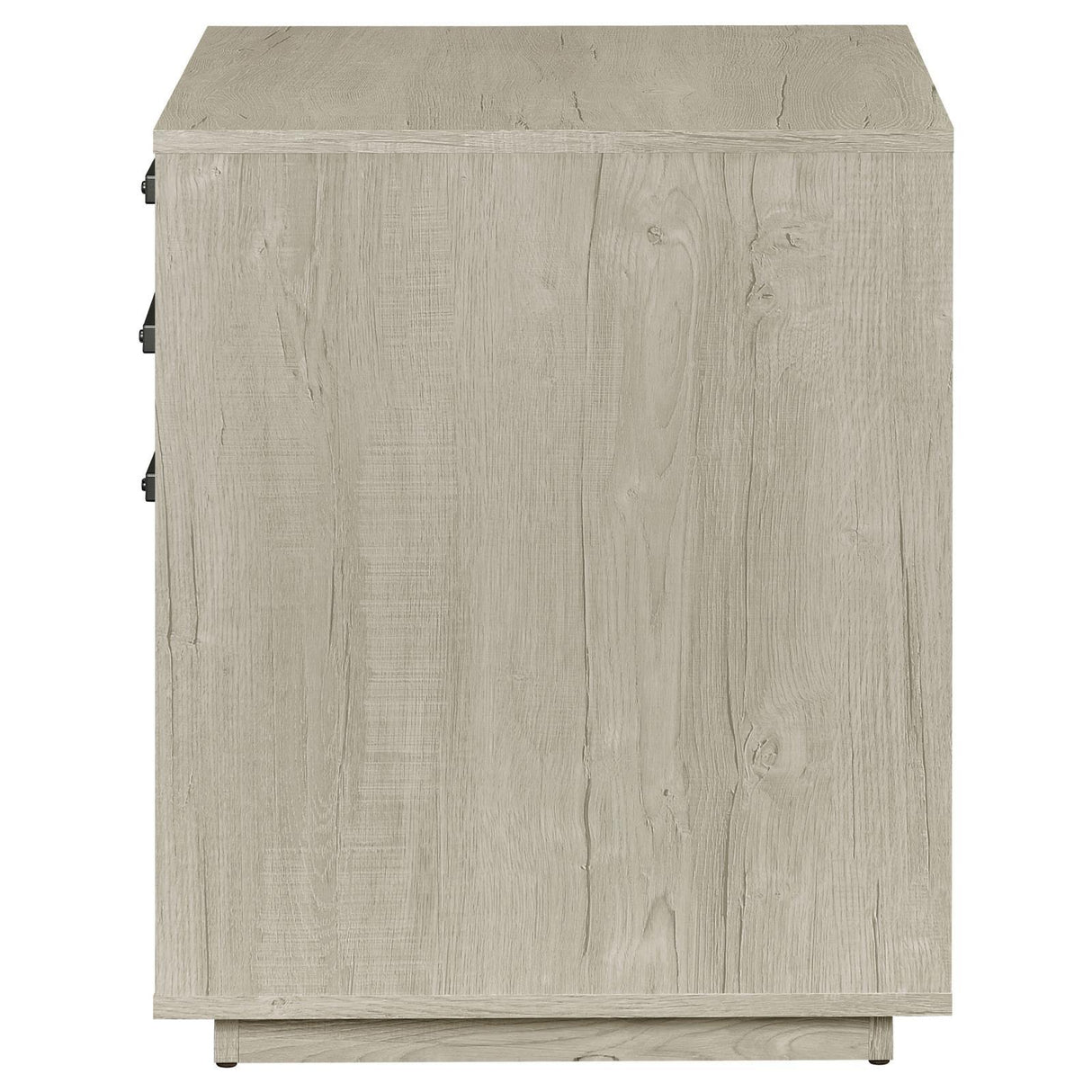 Loomis Whitewashed Gray 3-Drawer Square File Cabinet by Coaster at Eve Furniture