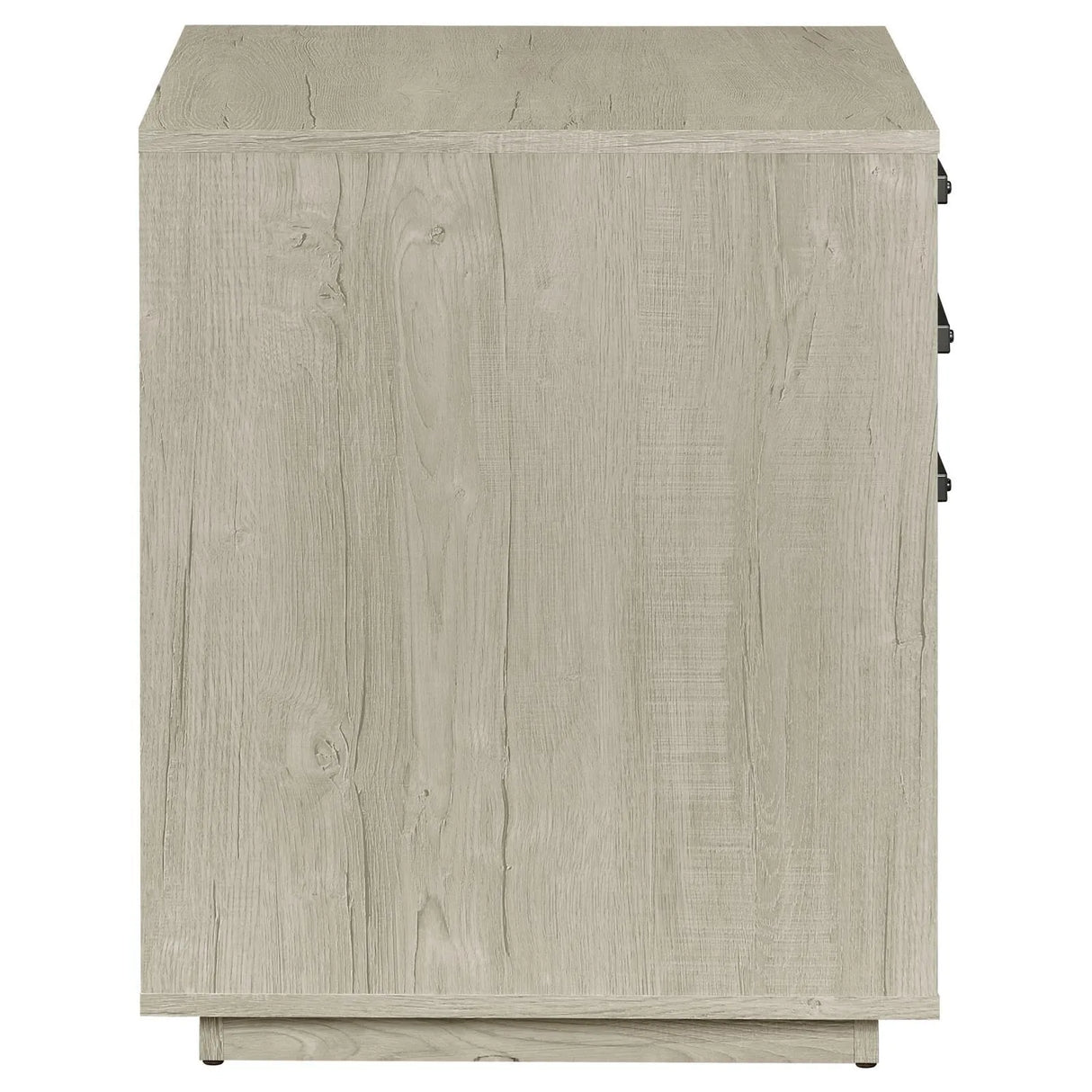 Loomis Whitewashed Gray 3-Drawer Square File Cabinet by Coaster at Eve Furniture