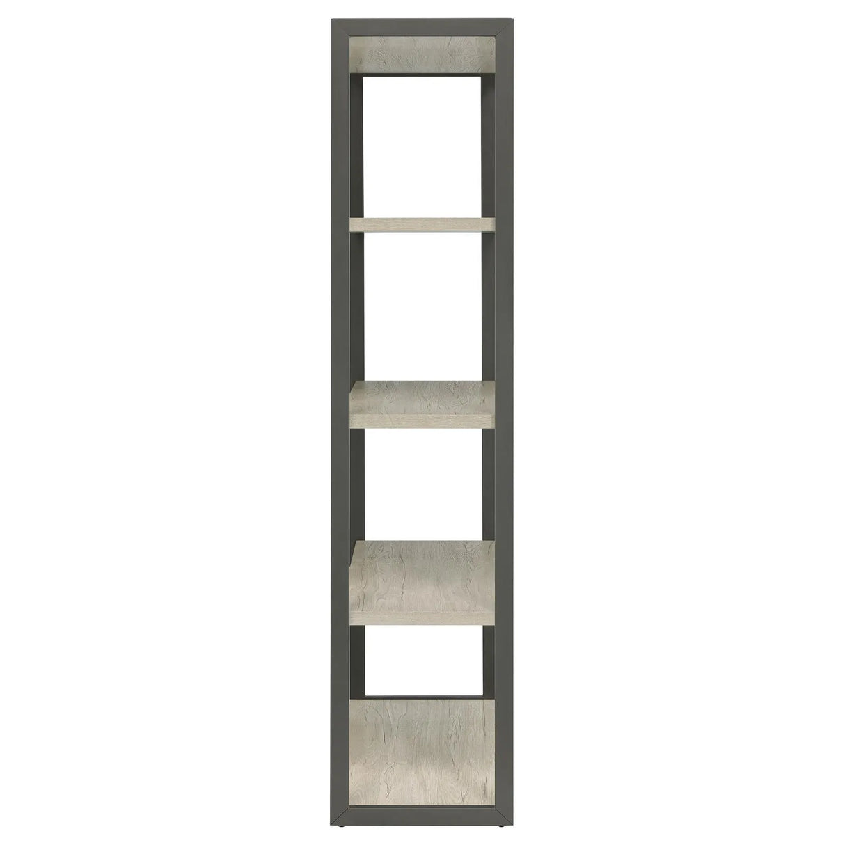 Loomis Whitewashed Gray 4-Shelf Bookcase by Coaster at Eve Furniture