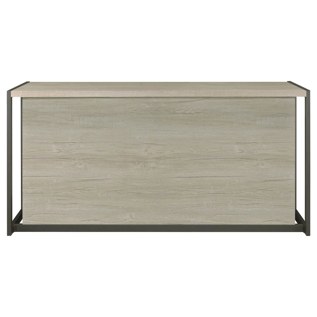 Loomis Whitewashed Gray/Gunmetal 4-Drawer Rectangular Office Desk by Coaster at Eve Furniture