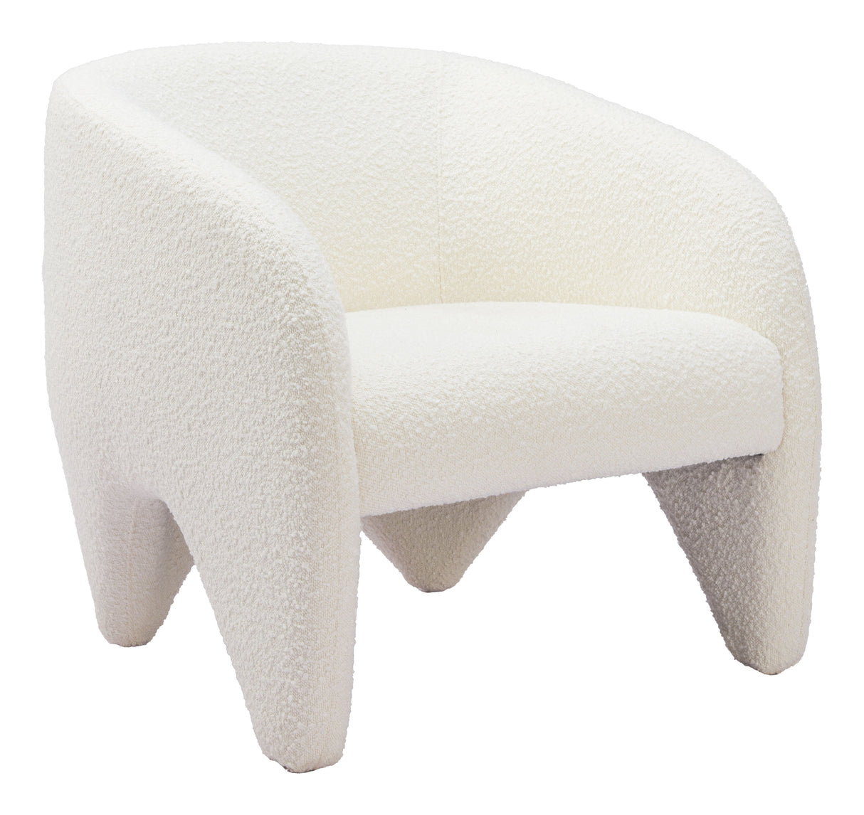 Lopta White Accent Chair by Zuomod at Eve Furniture