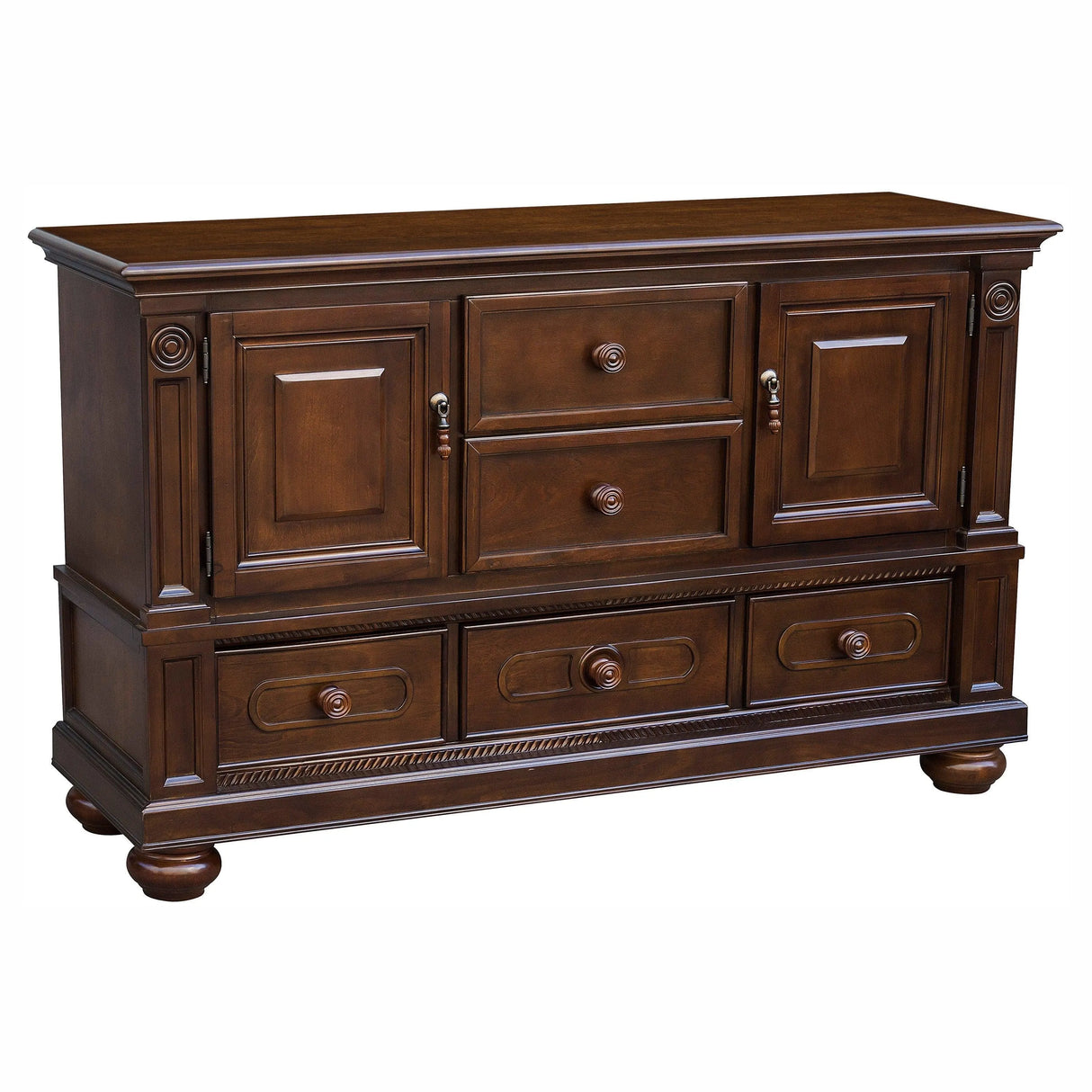 Lordsburg Brown Chery Buffet by Homelegance at Eve Furniture