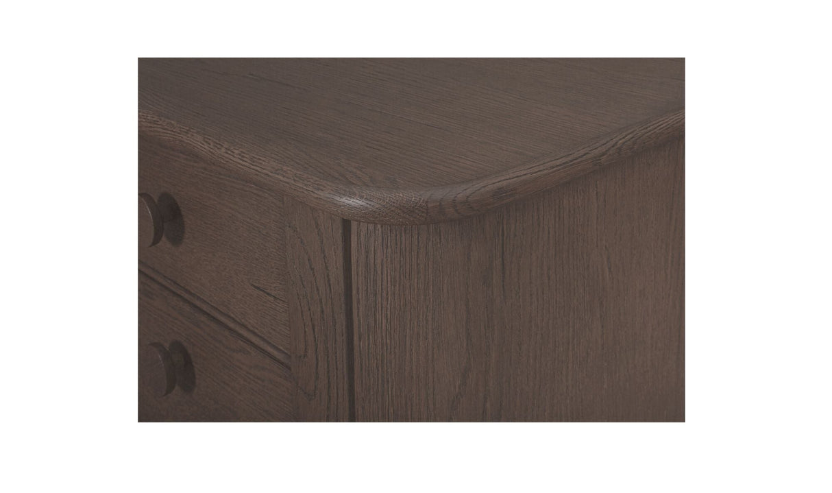Loren Large Nightstand Dark Brown by Moe's Home at Eve Furniture