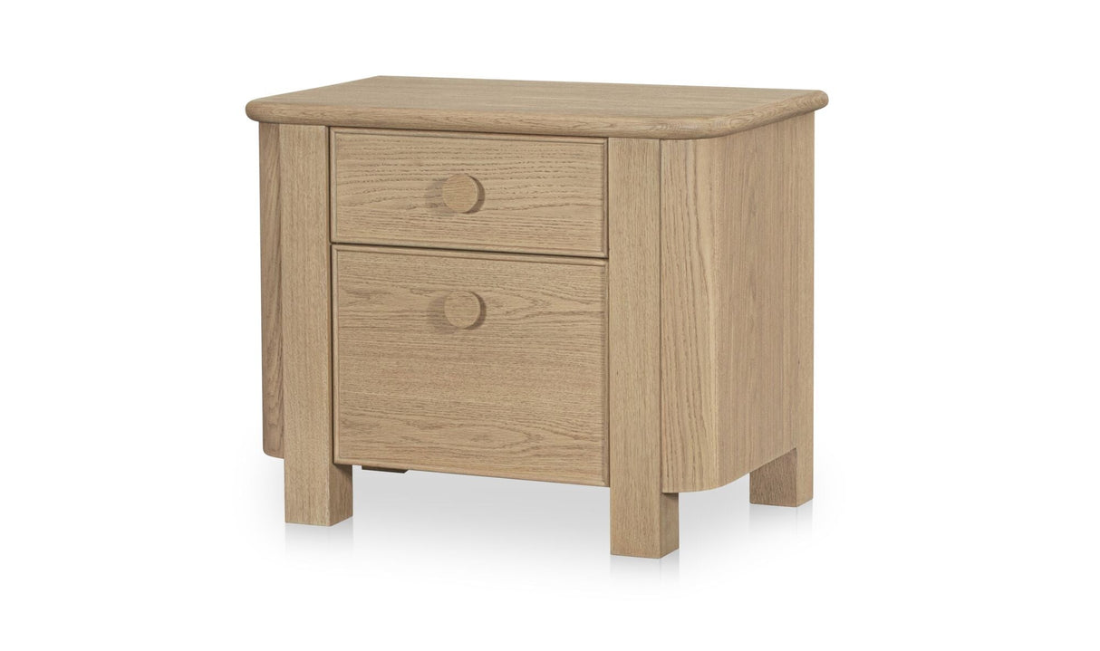 Loren Large Nightstand Natural by Moe's Home at Eve Furniture